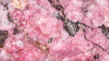 Close-up Texture of Pink and Grey Marble with Veins photo