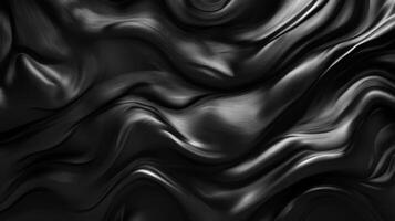 Abstract Black Wavy Pattern with Subtle Texture photo