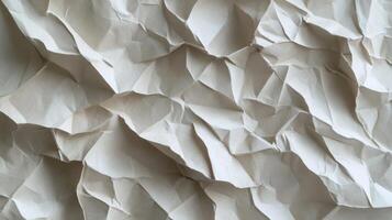 A Close-up of a Crumpled Brown Paper Surface photo