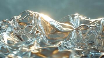 Abstract Metallic Surface with Light and Shadows photo