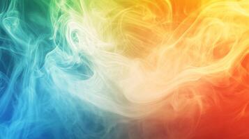Abstract Colorful Swirling Smoke Background photo