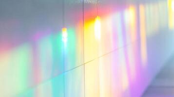 Holographic Reflections on White Tiles photo