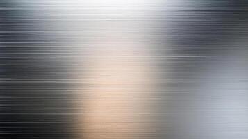 Brushed Metal Surface with Horizontal Lines and Light Reflection photo