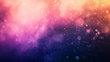 Abstract Background with Pink and Orange Glitter and Bokeh photo