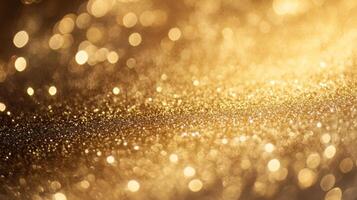 Sparkling Golden Glitter with Defocused Lights photo