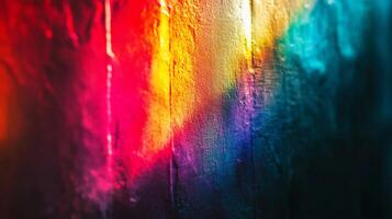 Abstract Colorful Wall with Vertical Stripes photo