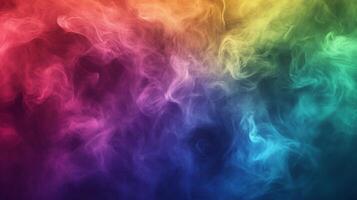 Abstract Background with Colorful Smoke Swirls photo
