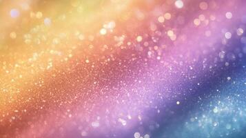 Abstract Colorful Glitter Background with Bokeh Lights photo
