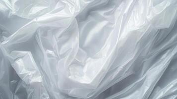 Abstract Wrinkled White Plastic Texture photo