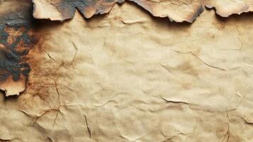 A Fragment of Burned and Crumpled Paper photo