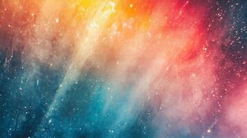 Abstract Cosmic Nebula with Vibrant Hues and Glimmering Dust photo