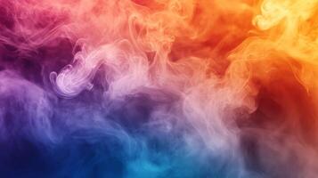 Abstract Background of Colorful Smoke and Vapor photo