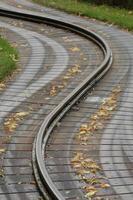 Traintrack in a s curve photo