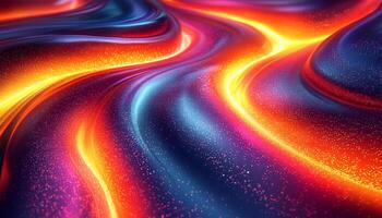 Vibrant colors glowing in futuristic digitally generated image generated by AI photo