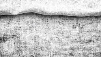 Rough burlap sack woven with patterned textile linen generated by AI photo