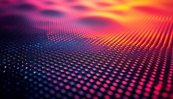 Bright circle pattern on modern futuristic technology backdrop generated by AI photo