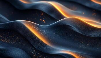 Smooth wave pattern flowing in vibrant colors illustration generated by AI photo