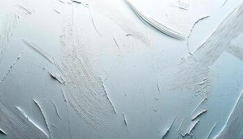 Ice on window reflects winter weather, nature pattern generated by AI photo