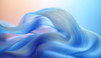 Smooth silk pattern in vibrant colors, shiny elegance Beauty generated by AI photo
