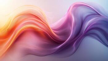 Smooth wave pattern flowing in vibrant purple colors generated by AI photo