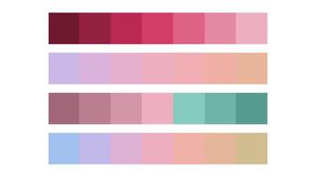 Rosewater color palette. Mono, analogous, complementary, triad color. Color palette for ui ux design. Abstract illustration for your graphic design vector