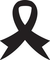 Black ribbon art illustration with white background. vector