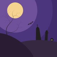 Halloween Flat Background vector
