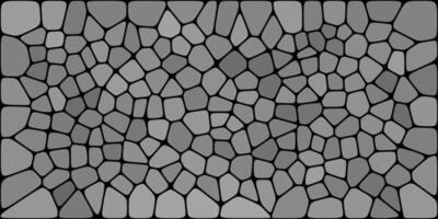 Black and gray textured background with seamless black and white stone patterns vector
