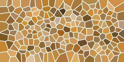 Brown mosaic stone tile or floor seamless pattern vector