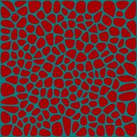 Red mosaic stone tile or floor seamless pattern vector