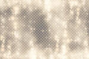 Beautiful background with blur and bokeh. Glitter, stars and lights isolated from background. vector