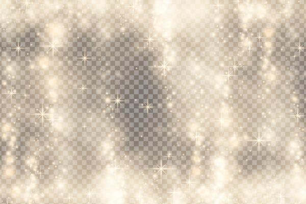 Beautiful background with blur and bokeh. Glitter, stars and lights isolated from background.