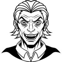 A cartoon man with a big smile vector