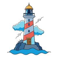 Lighthouse illustration illustration vector