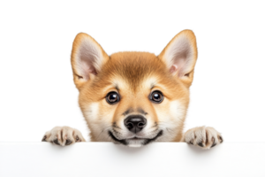 Shiba Inu puppy on transparent background. png