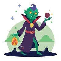 A cartoon character with a ball in his hand vector