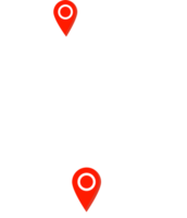 A map with a red pin pointing to a location png