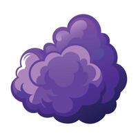 A purple cloud on a white background vector