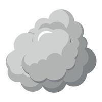 A gray cloud on a white background vector