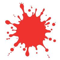 Red paint splatter vector