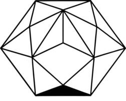 polygon art design vector