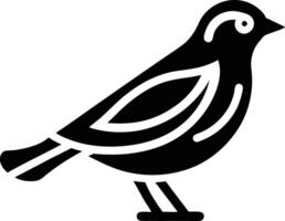 Modern Bird Icon with Bold Line Art . Minimalist Symbol Design in Black and White vector
