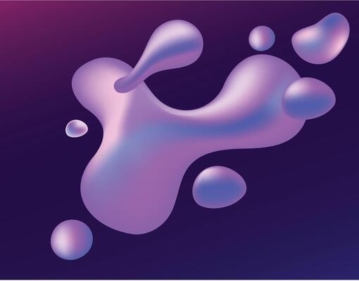 a purple liquid splash on a dark background
