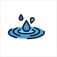 Water drop icon vector