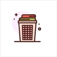 Trash can icon illustration vector