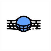 A logo for a company that makes a net vector