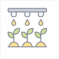 Grow plants in a hydroponic system vector