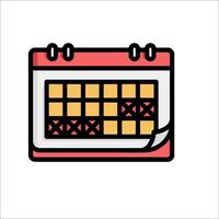 Calendar icon illustration vector