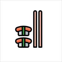 Sushi icon illustration vector