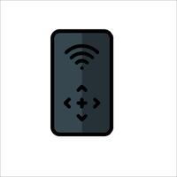 A remote control with a wifi symbol on it vector